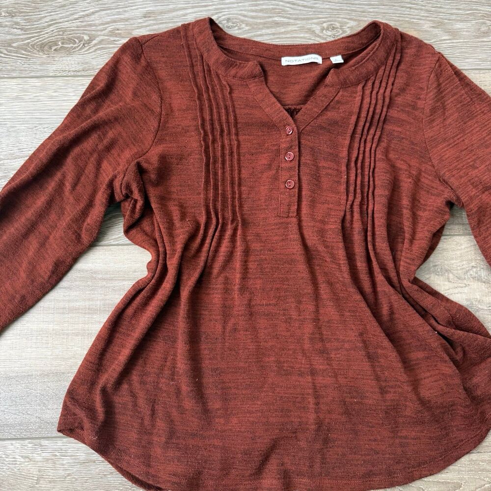 Notations Sleeved Blouse